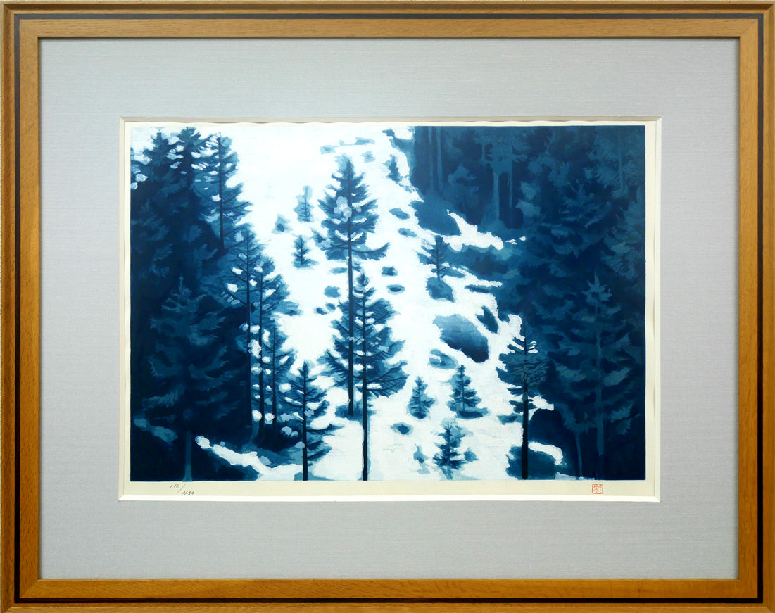 東山魁夷「朝静」リトグラフ 絵画買取・販売の小竹美術