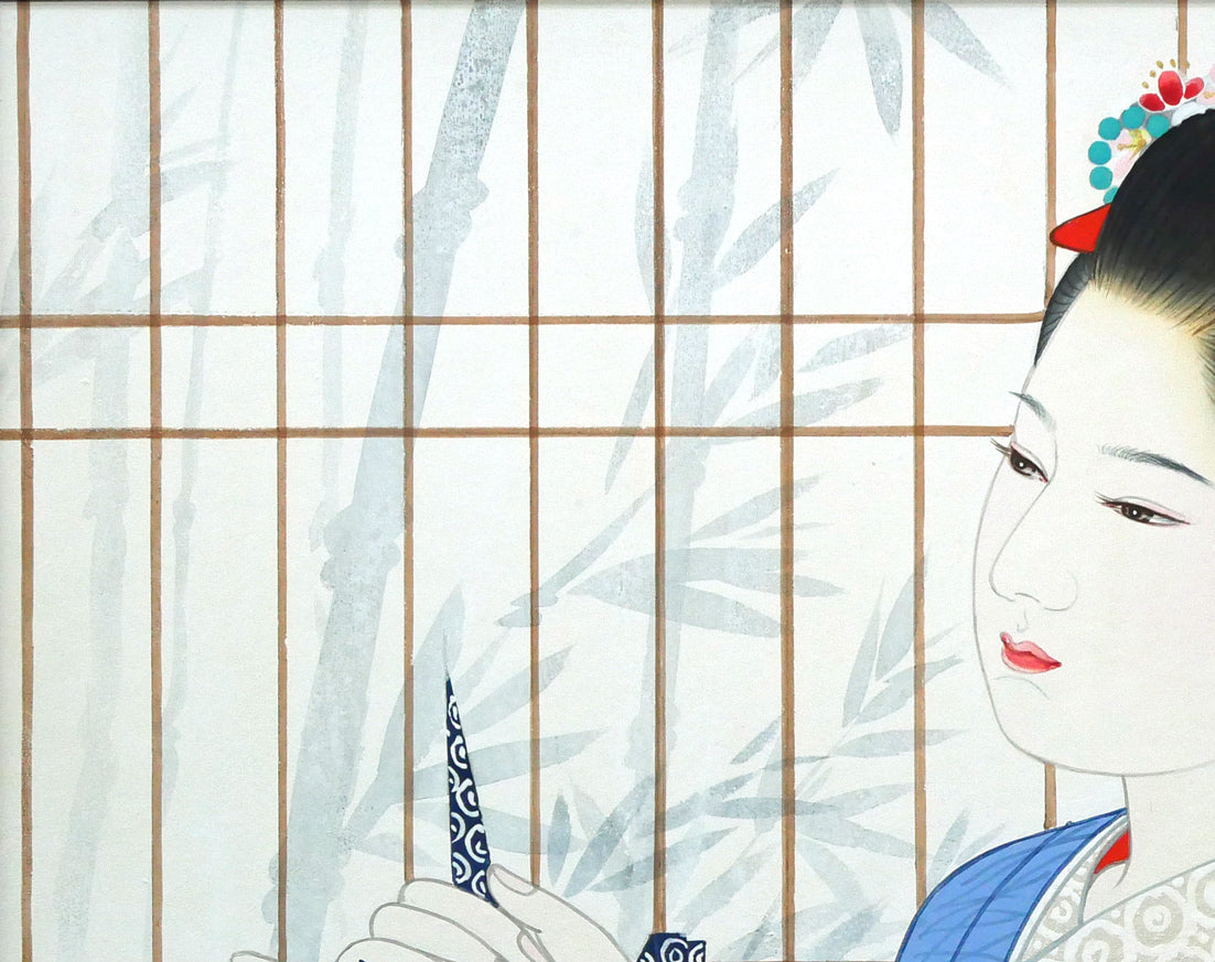 宮下柚葵「折づる」日本画・F10号 絵画買取・販売の小竹美術