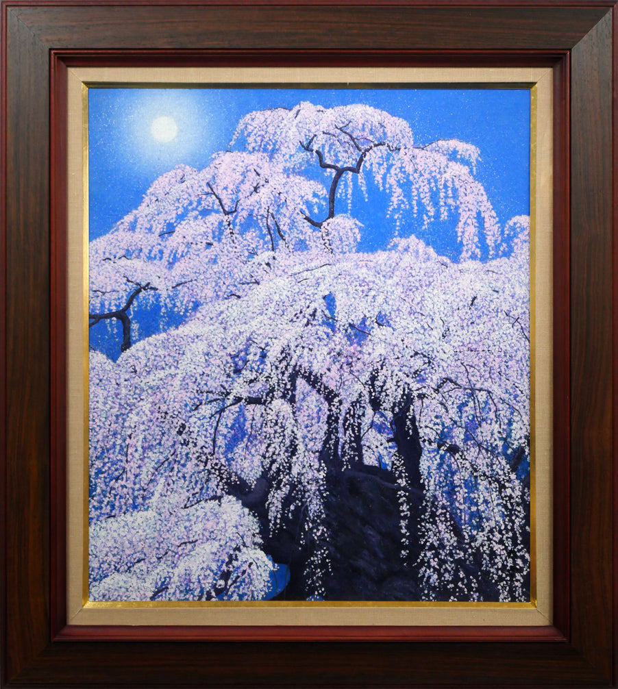 浅野天鐘「椿」日本画・F3号 絵画買取・販売の小竹美術