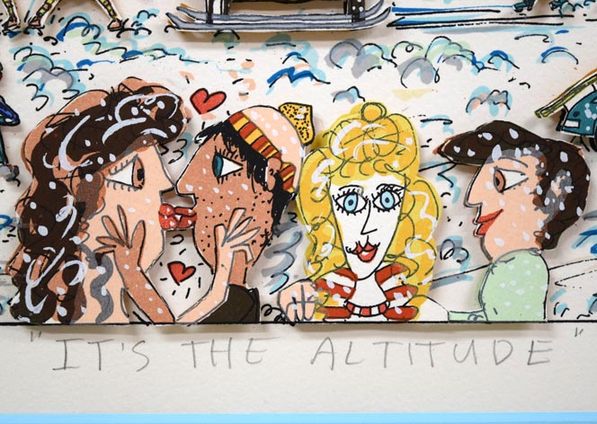 ジェームス・リジィ（JAMES RIZZI）「IT′s THE ALTITUDE」3Dリトグラフ