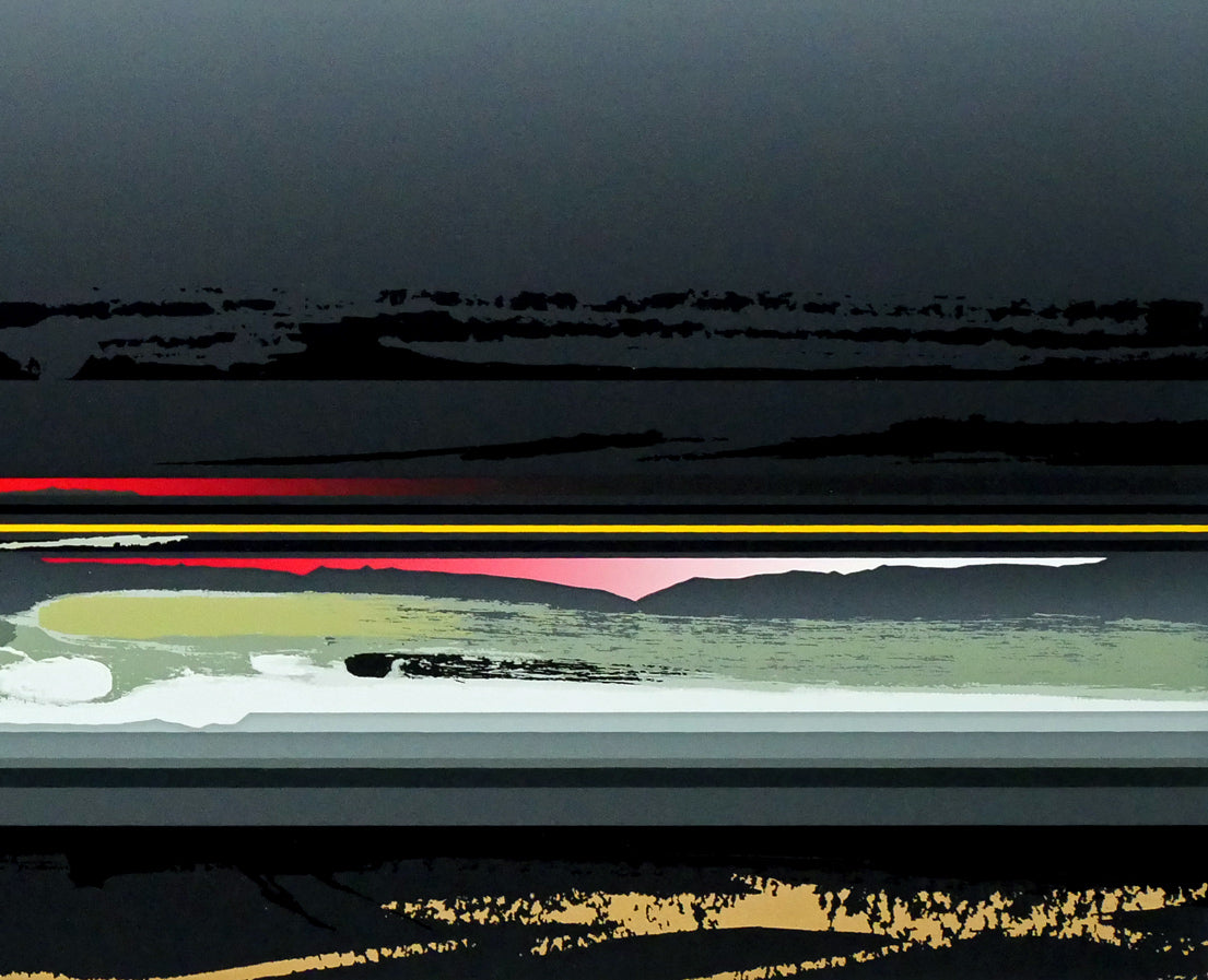 沢田哲郎「WHITE NIGHT」シルクスクリーン版画 絵画買取・販売の小竹美術