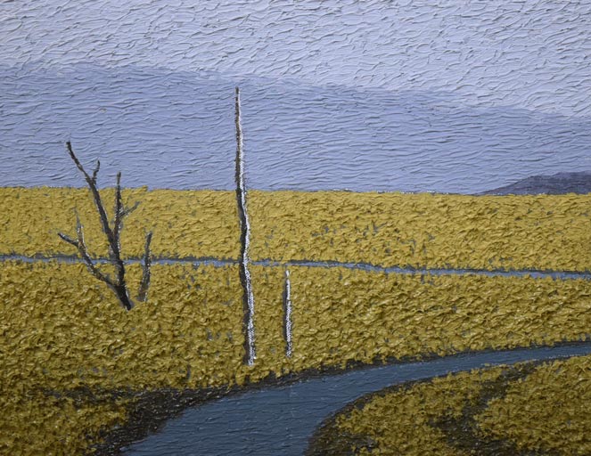 三浦俊輔「根釧原野」油絵・F4号 絵画買取・販売の小竹美術