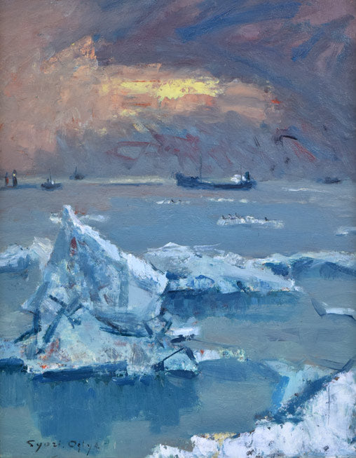 流氷風景 絵画買取・販売の小竹美術