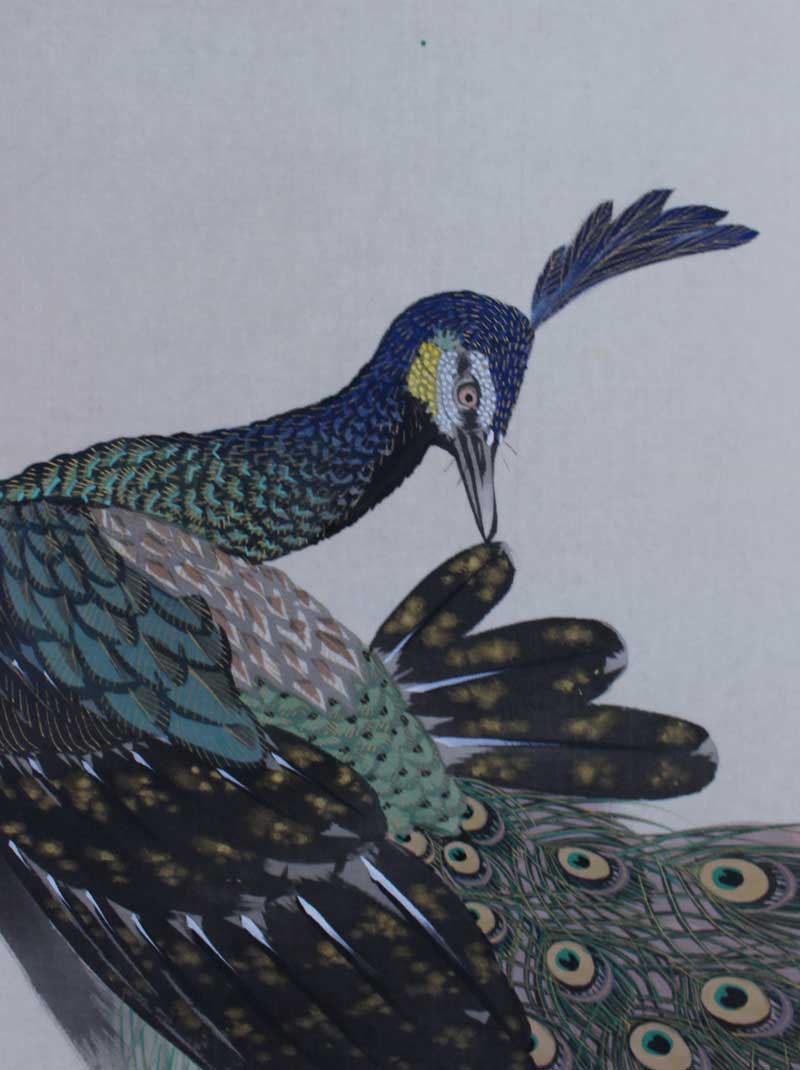 孔雀｜新・古美術 高美堂（こうびどう）｜掛軸販売・通販・買取｜骨董