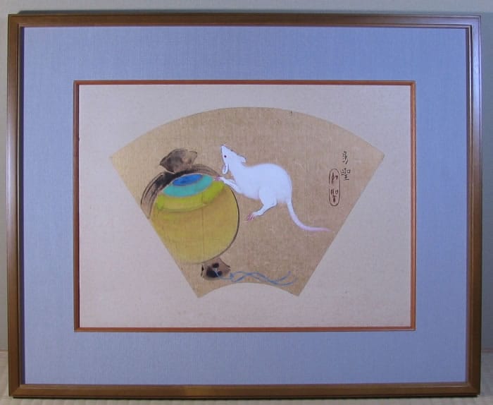 小槌鼠（日本画）｜新・古美術 高美堂（こうびどう）｜掛軸販売・通販