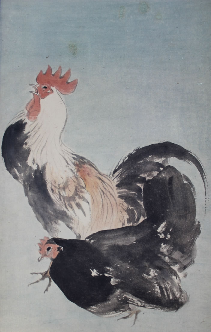 双鶏｜新・古美術 高美堂（こうびどう）｜掛軸販売・通販・買取｜骨董