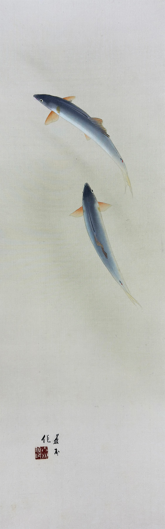 香魚｜ミニ掛軸｜新・古美術 高美堂（こうびどう）｜掛軸販売・通販