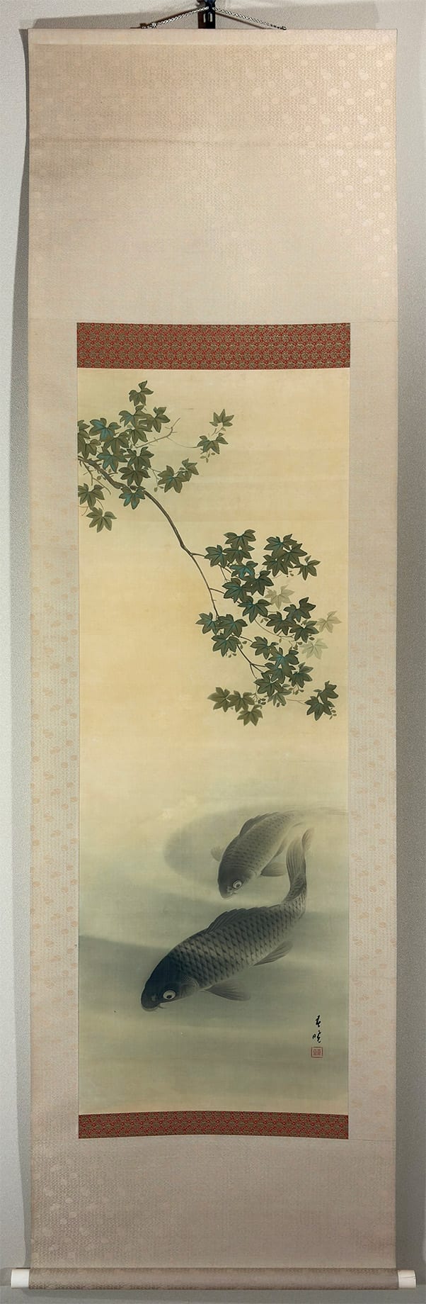 春光（豌豆に鳩）｜新・古美術 高美堂（こうびどう）｜掛軸販売・通販