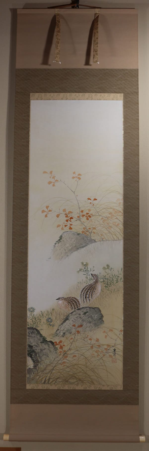 秋野雙鴨｜新・古美術 高美堂（こうびどう）｜掛軸販売・通販・買取