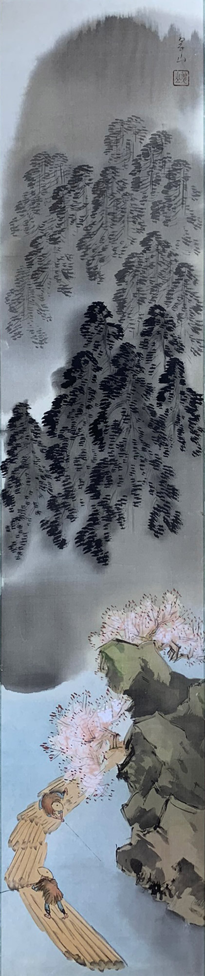 春の嵐峡｜新・古美術 高美堂（こうびどう）｜掛軸販売・通販・買取