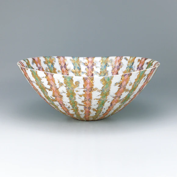 淡桜釉裏銀彩叢文壺(中田 一於)｜ギャラリージャパン