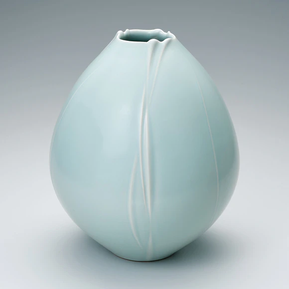 青磁壺(神農 巌)｜ギャラリージャパン