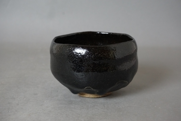 九代 大樋長左衛門 黒 茶碗 銘 苔衣 鵬雲斎 箱】: Journal of FUJII KOUNDO