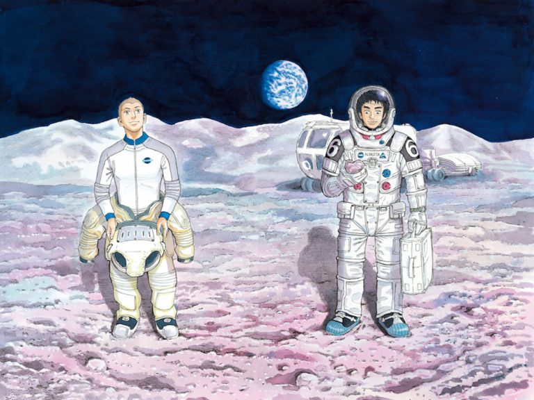 ファン投票で選ばれたあの表紙が複製原画に兄弟をテーマにした月と地球