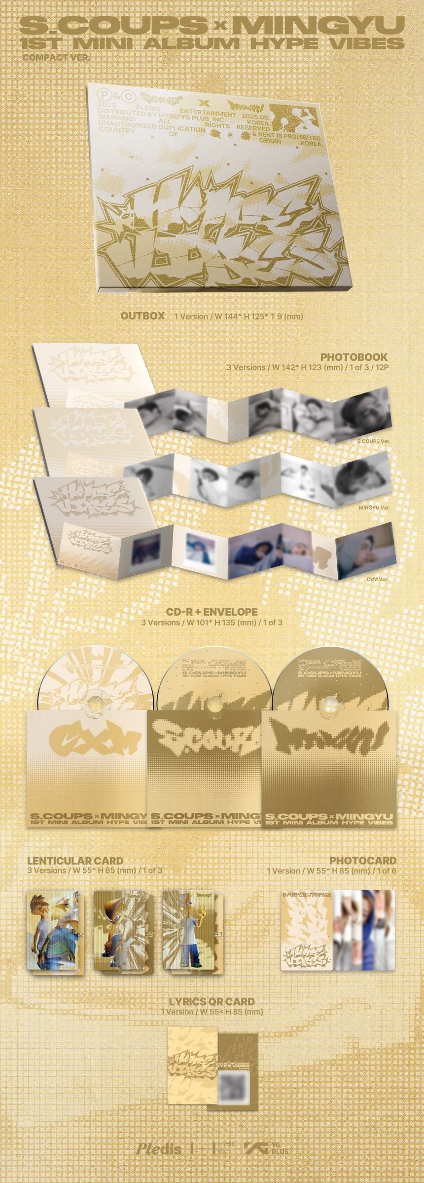 Seventeen - CxM (S.COUPS X MINGYU) - 1st Mini Album 'HYPE VIBES