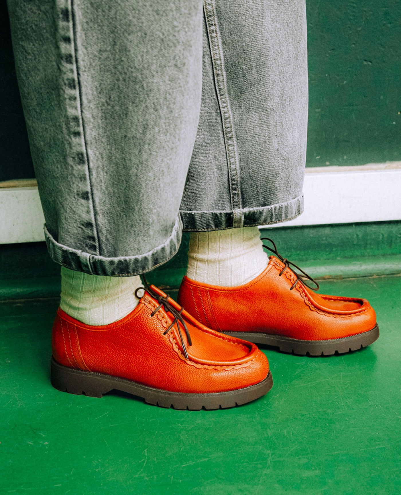 Leather Tyrolean Shoes | PADROR G VGT Cognac – Kleman