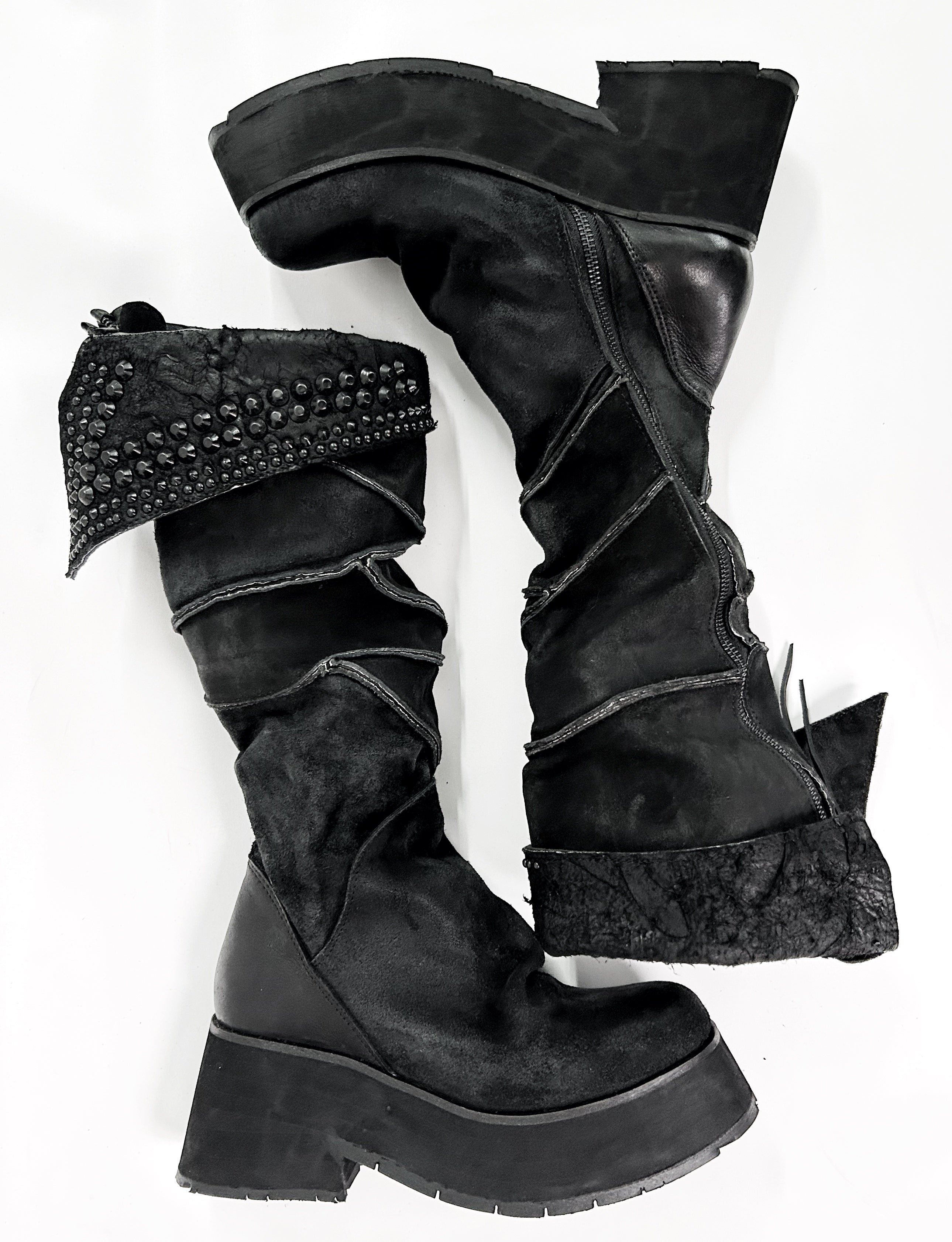 KMRii ケムリ Crush Platform Boots 01 クラッシュ プラットフォーム