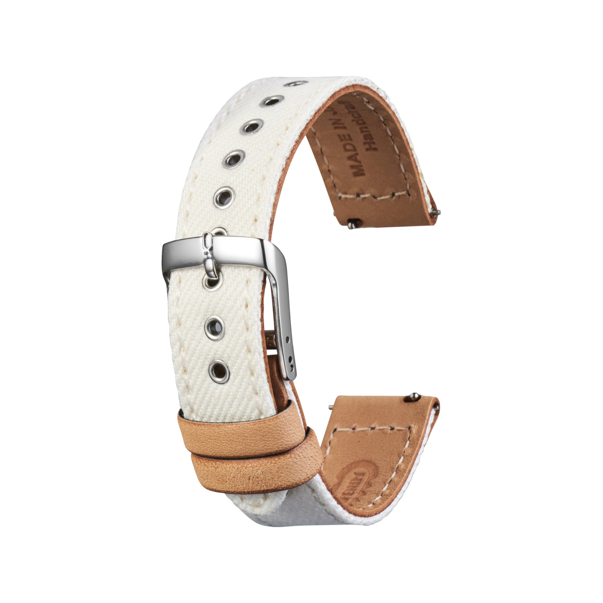 Knot S18-SKD-WHOK 時計ベルト バンド デニム 18mm ホワイト – Maker's