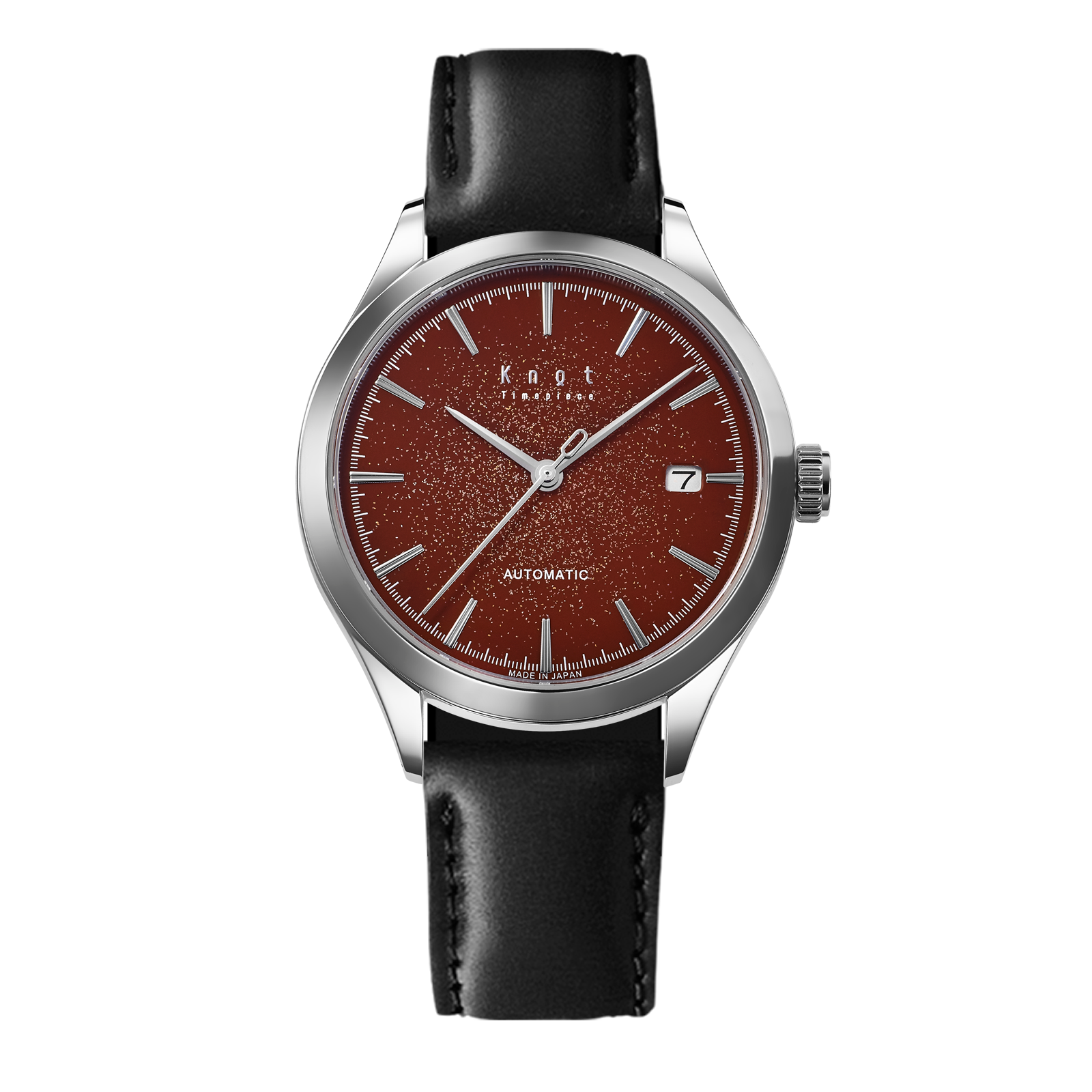 Knot AT-38SVJPRDGS 機械式腕時計 メンズ 自動巻き レッド 日本製 38mm