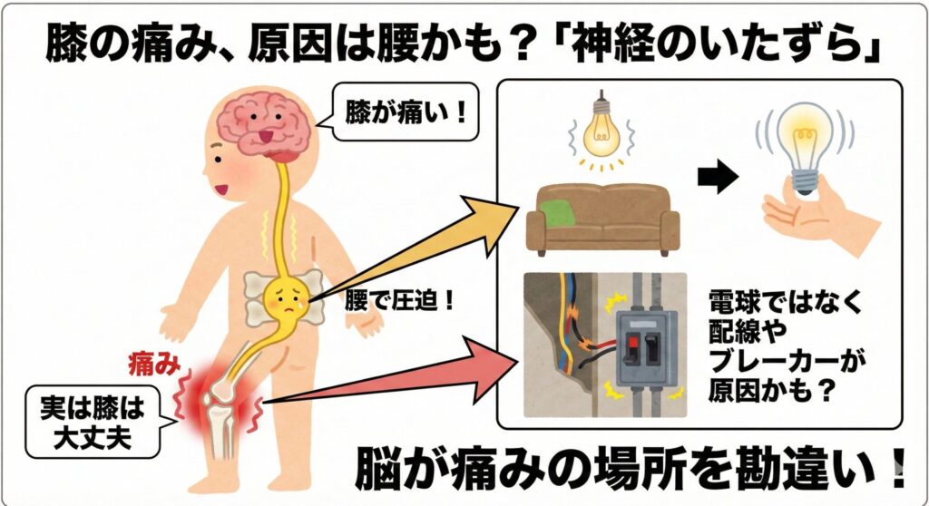 膝の痛みの原因は「腰」かも？神経圧迫による症状と正しい対処法を