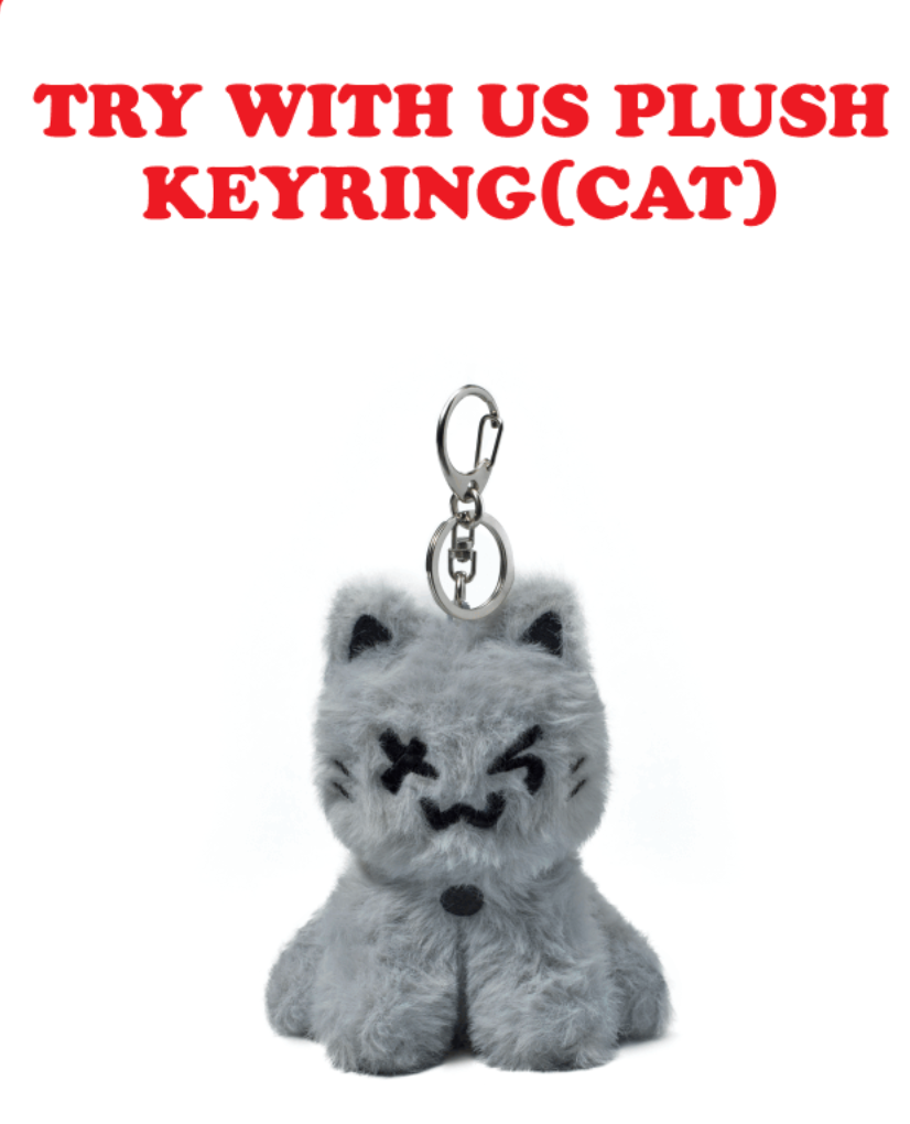 TWS - Try With Us Official MD Try With Us Plush Keyring Cat – Kpop Omo