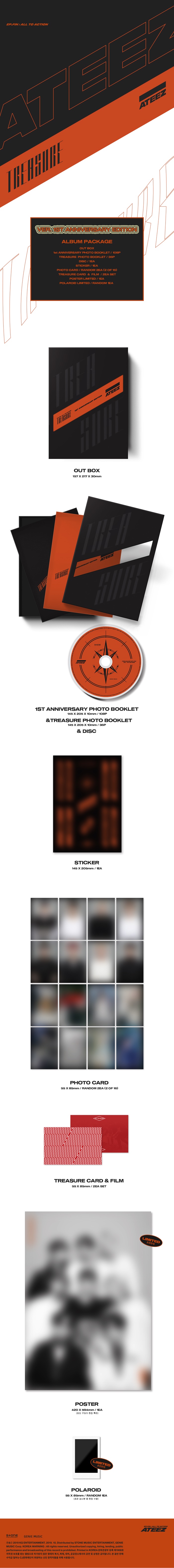 トレカ付属】ATEEZ ALL TO ACTION ANNIVERSARY ATEEZ TREASURE EP.FIN