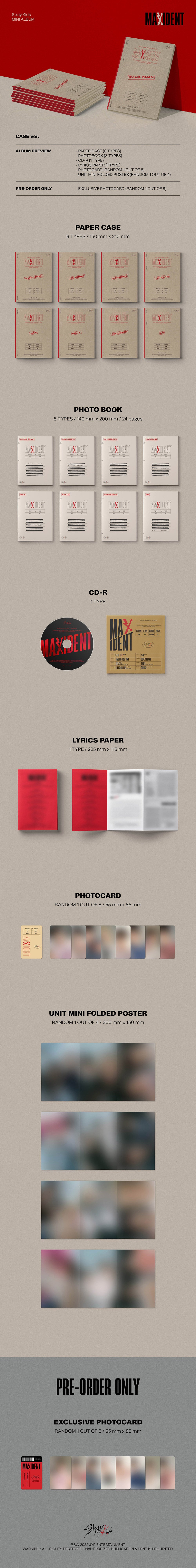 Stray Kids - MAXIDENT [7th Mini Album - CASE Ver.] - K PLACE