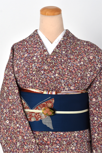 小紋(総柄×名古屋帯)｜着物レンタルあき (来店着付け無料・全国配送無料)