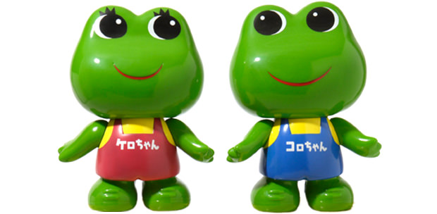 3代目店頭カエルはケロちゃんコロちゃん｜コーワのケロコロランド♪