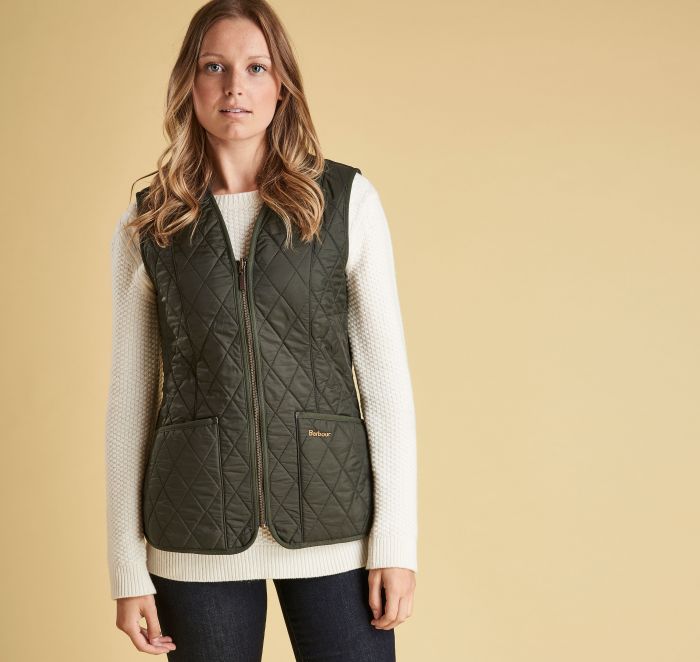 Barbour Fleece Betty Liner - Dark Olive | Krizia Martin