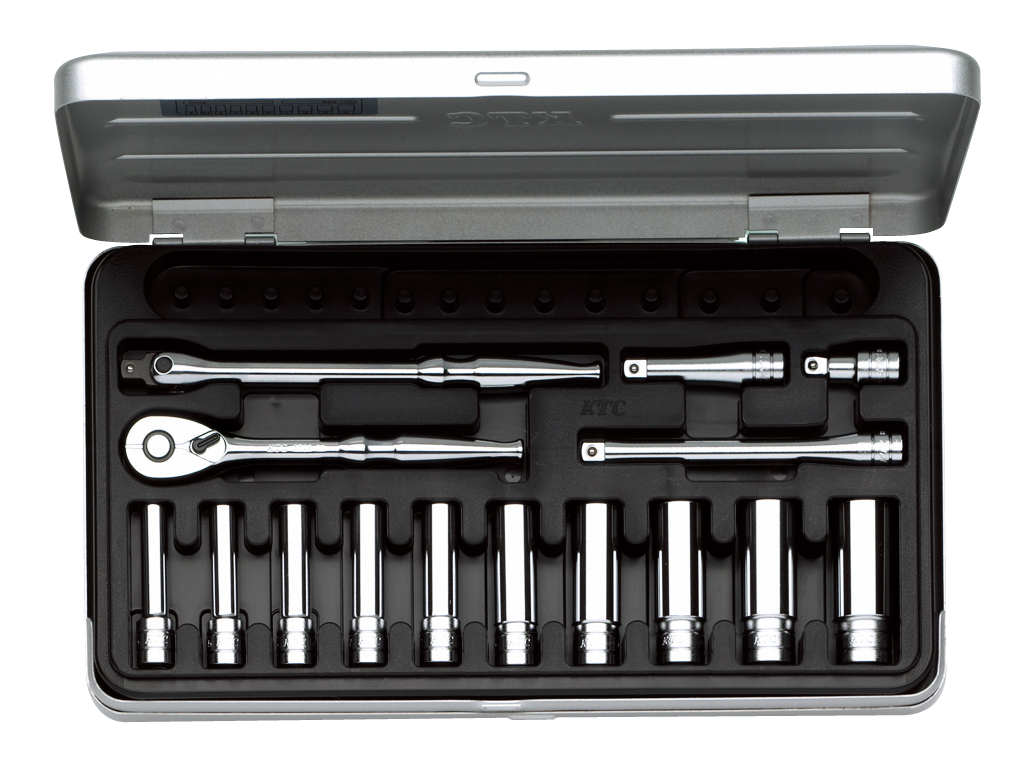 6.3sq.ディープソケットレンチセット[15点] | KTCツール