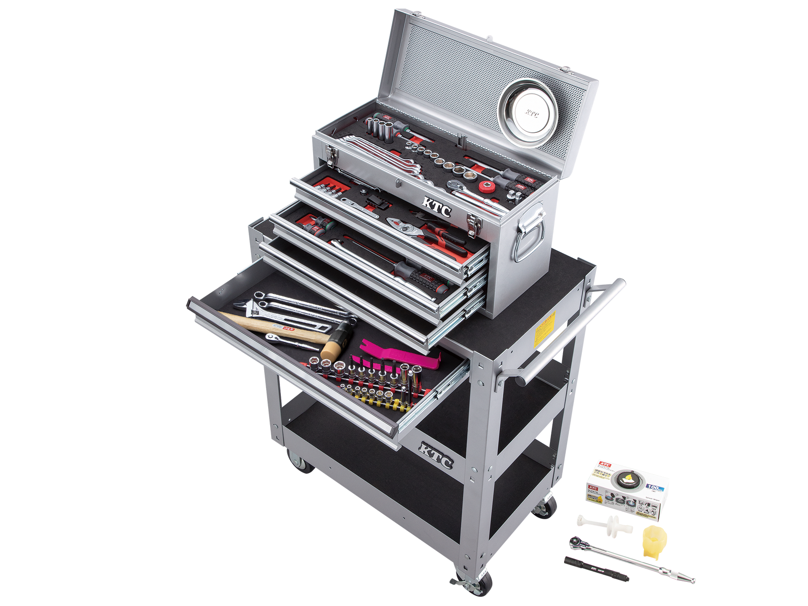 工具セット（チェスト+ワゴンタイプ）［98点］ | KTCツール