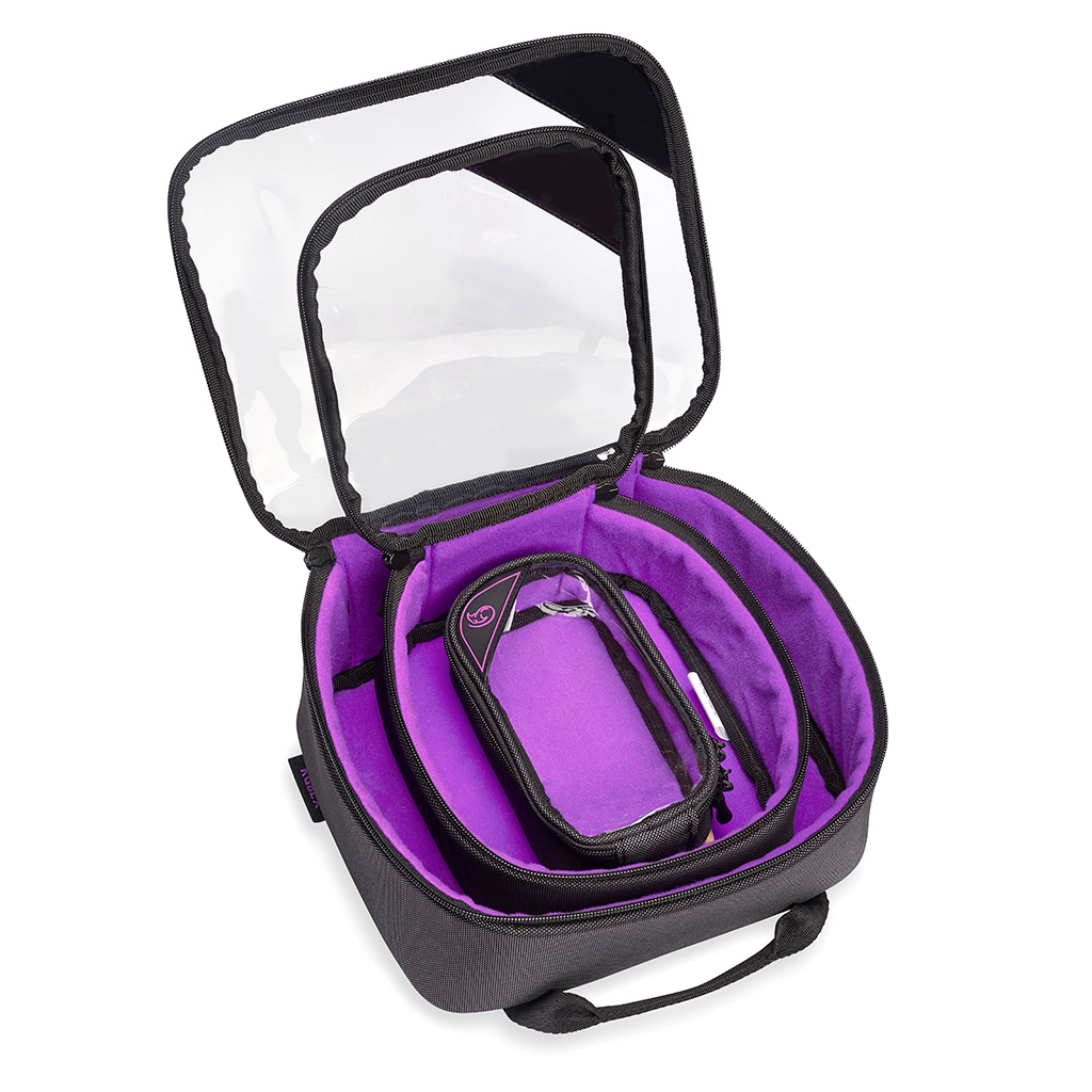 Stingray by K-Tek Gizmo-X Bag, Set of 3 (L,M,S), Purple interior
