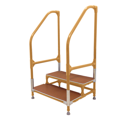 手すり付ステップ台の取り付け（奈良県） | くまさんスマイル｜気軽に