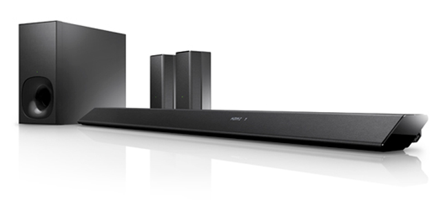 スピーカーケーブルのいらないレイアウトフリーな配置ができる4K対応