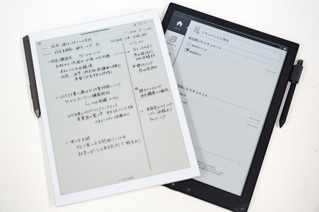 紙のように読んだり書いたりできるデジタルペーパー「DPT-RP1」を使っ