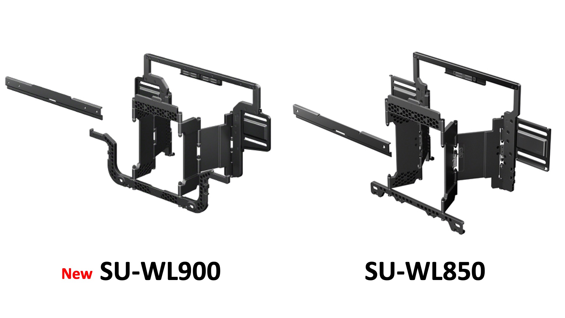 ソニーBRAVIA向けスイーベル機能付き壁掛けユニットの新型「SU-WL900