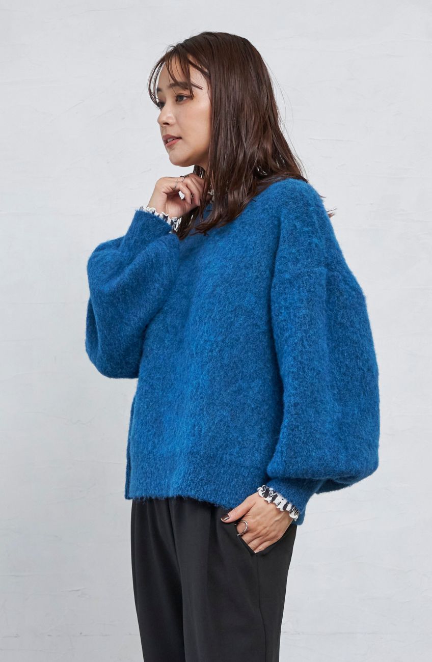 メランジモヘアニットプルオーバー｜FURRY、REYELL公式通販サイト kuih