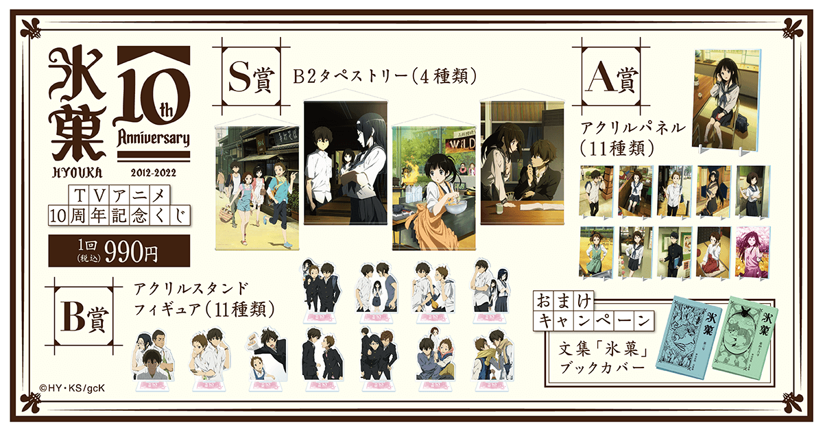 氷菓 TVアニメ10周年記念くじ | くじ引き堂