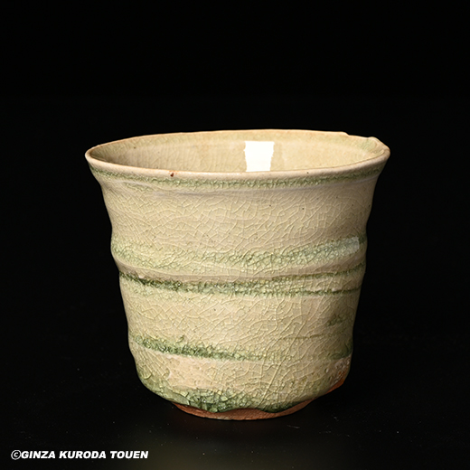 岡部嶺男 灰釉盃 | 銀座 黒田陶苑オンラインショップ