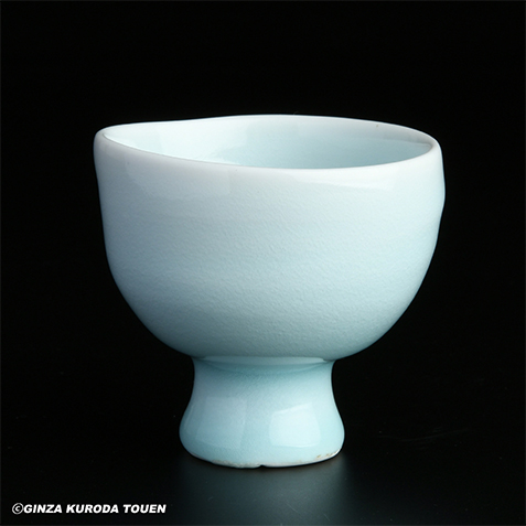 塚本快示 青白磁盃 | 銀座 黒田陶苑