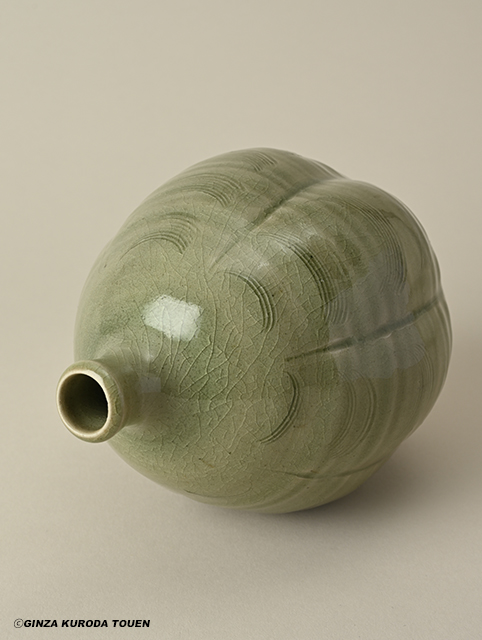 バーナード・リーチ 青瓷櫛目壷 | 銀座 黒田陶苑