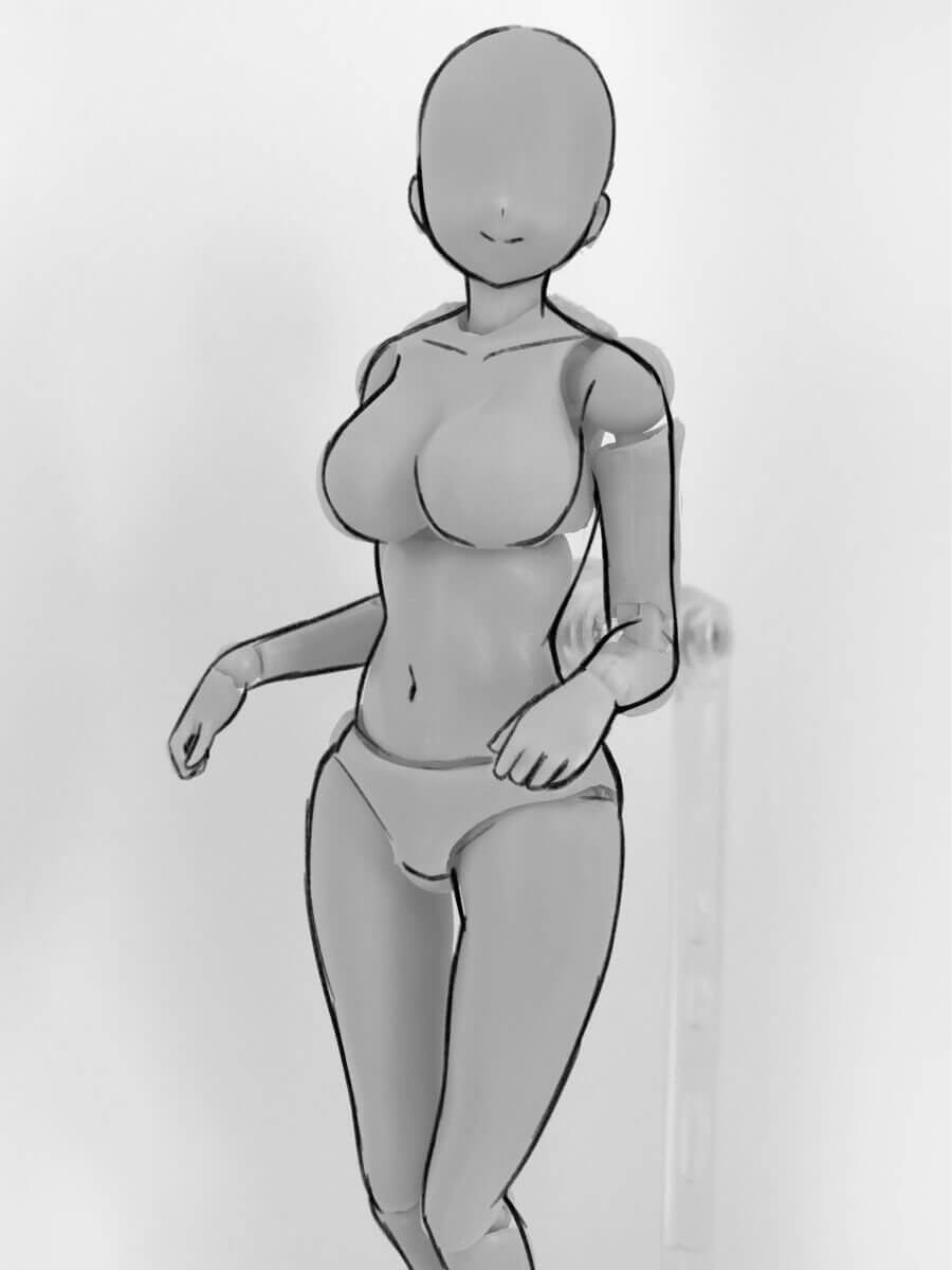 レビュー】ボディちゃんを使ってイラストを描いてみた【デッサン人形