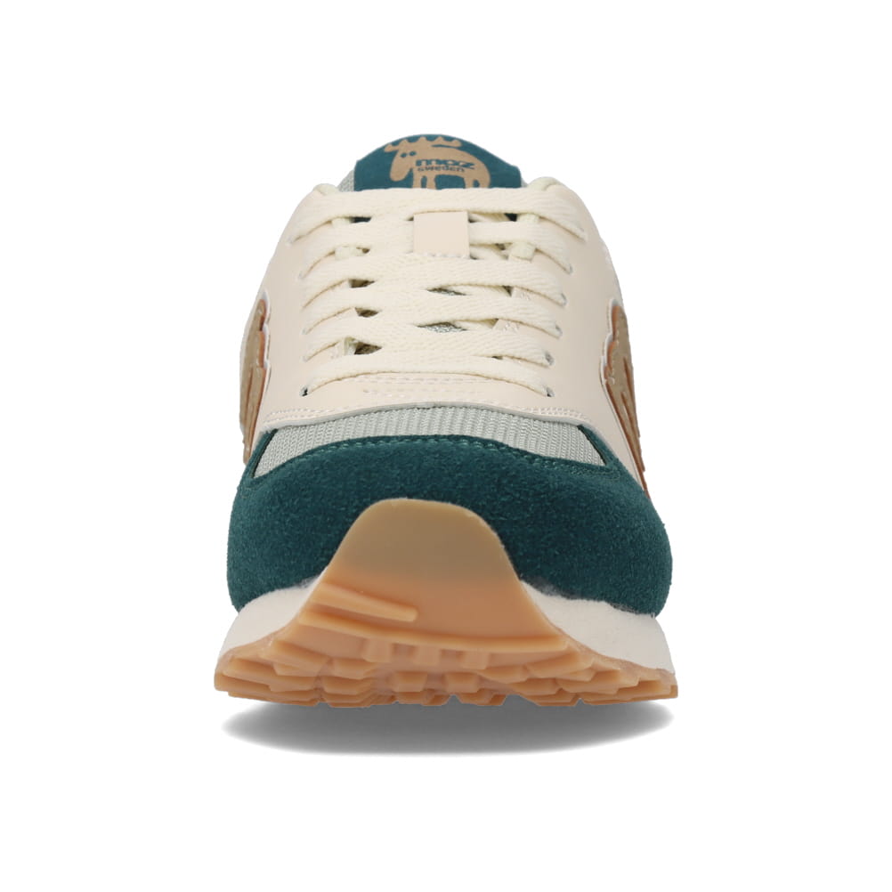 MOZ sweden モズ スウェーデン ロゴスニーカー レディース グリーン