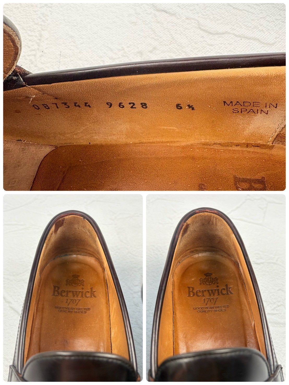 美品・リフト交換済み】Berwick バーウィック 9628 コインローファー