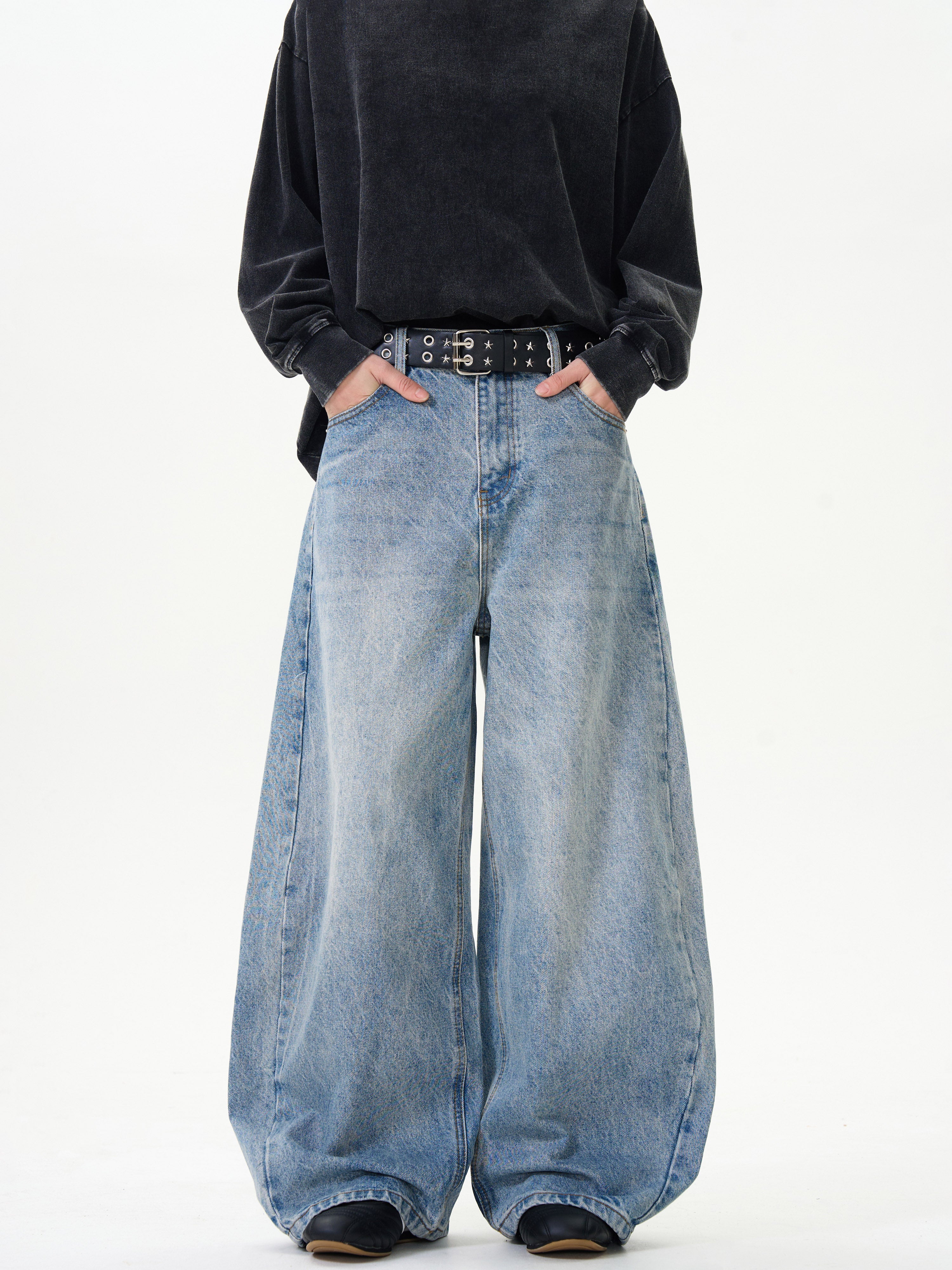 ウォッシュブルー バギーデニムパンツ – KXCK（キックス