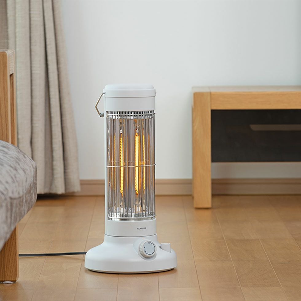 カーボンヒーターレトロデザイン遠赤電気ストーブKKH-0658 | コイズミ