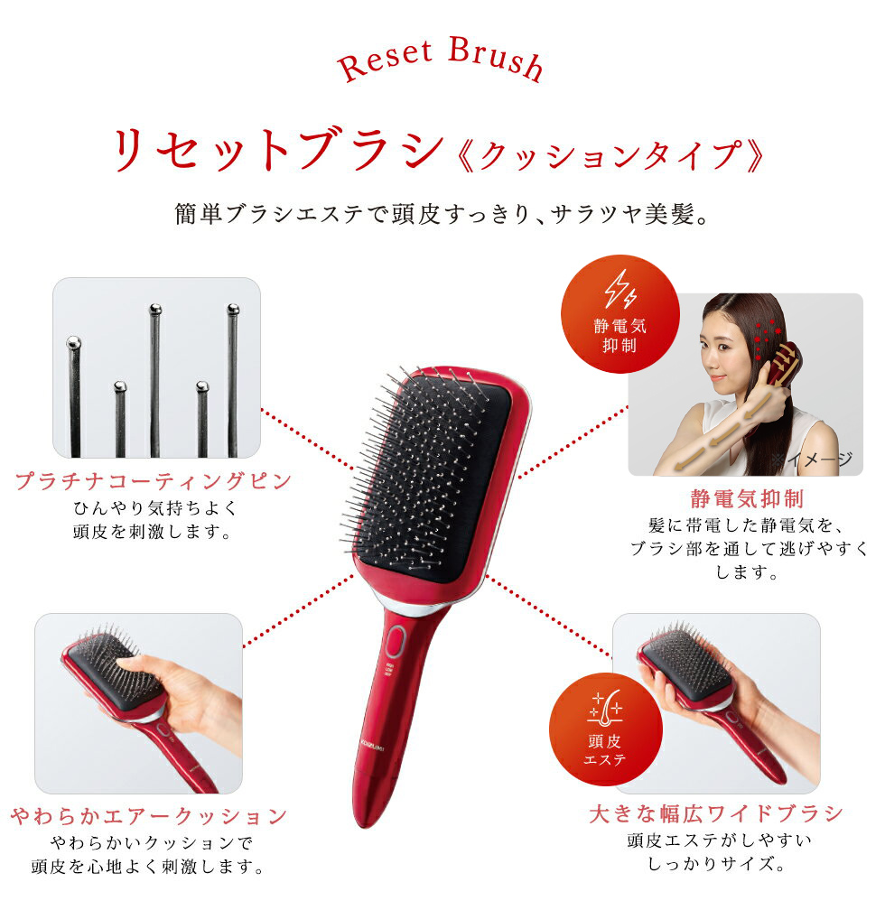 販売終了】スカルプ＆リセットブラシKBE-3500 | コイズミオンライン