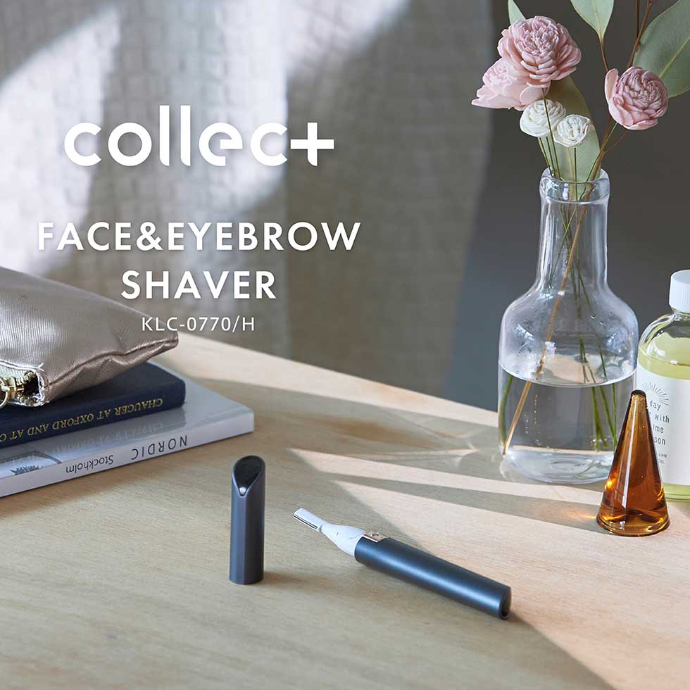 collect(コレクト)乾電池式フェイス＆マユシェーバーKLC-0770