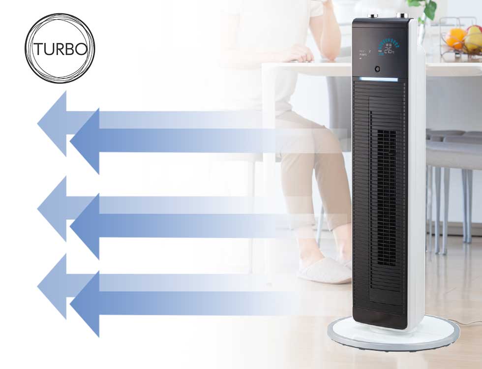 販売終了】ホット＆クールプレミアムタワーファンKHF-1225 | コイズミ